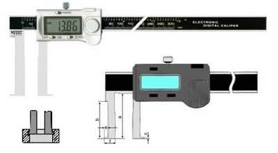 数显式内沟槽游标卡尺